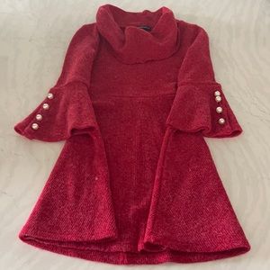 Cute Red dress for fall or Holiday season.